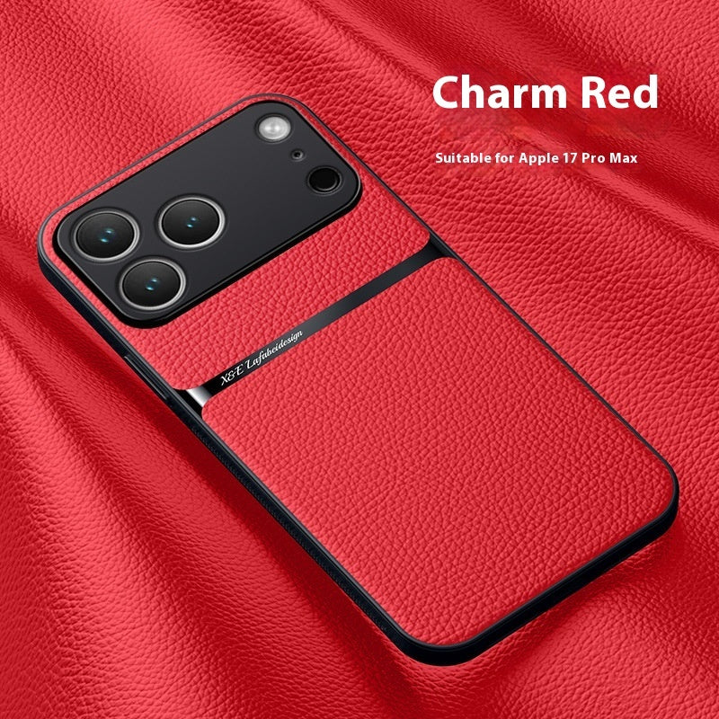 Creative Magnetic All-inclusive Litchi Leather Pattern Phone Case
