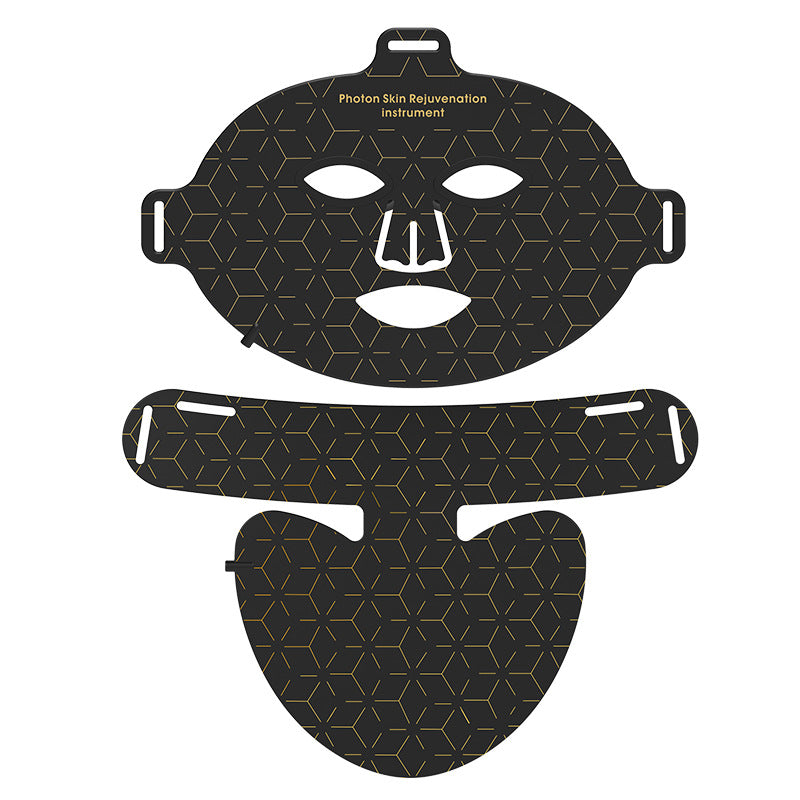 Neck Silicone Mask Led Red Blue Light Beauty Skin Rejuvenation