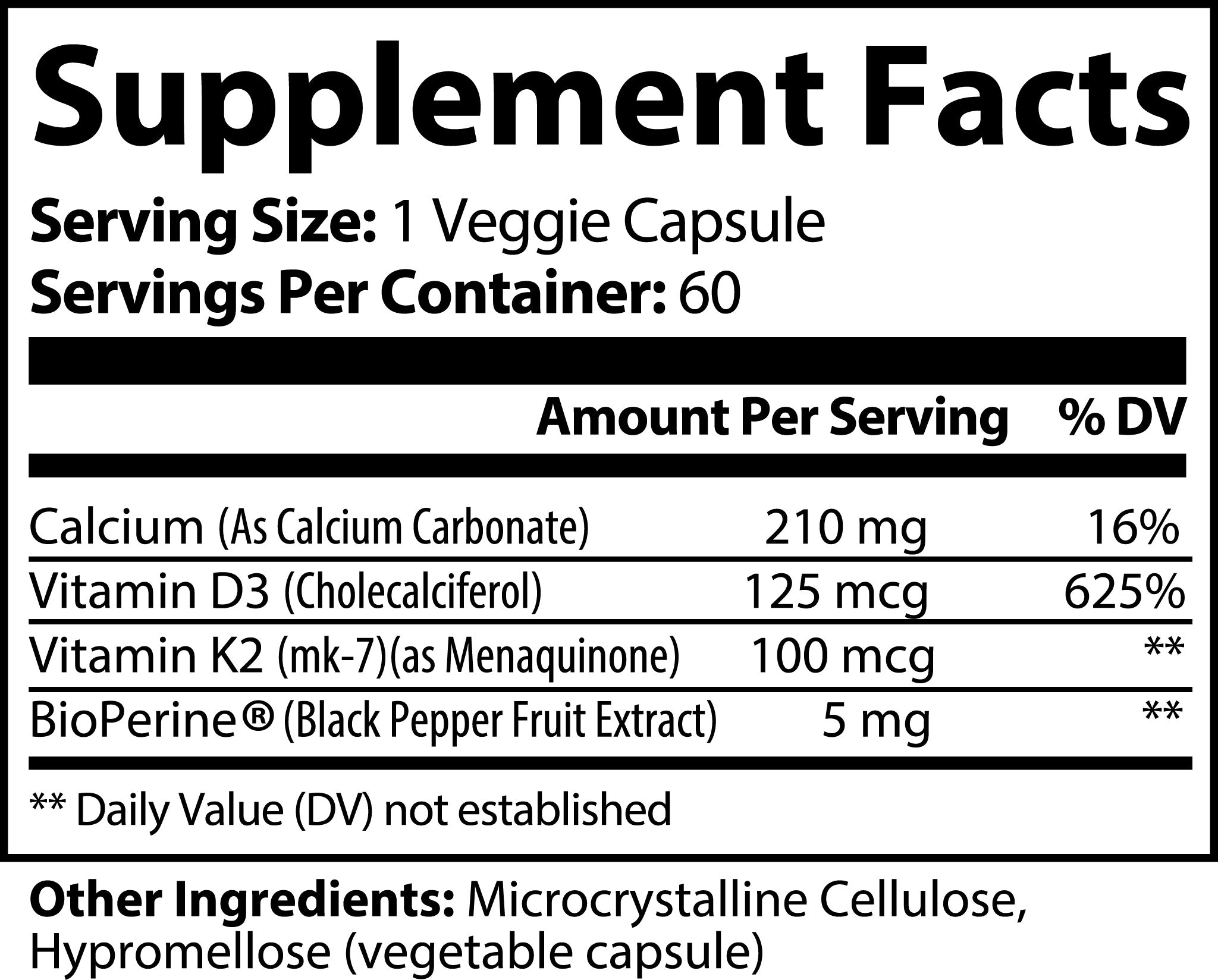 BONE AND HEART SUPPORT WITH VITAMIN K2 AND D3