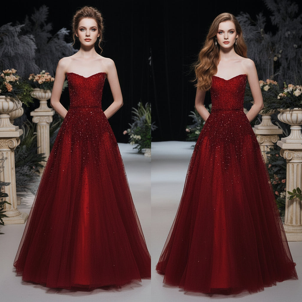 Luxury Heavy Industry Bridal Toast Dress