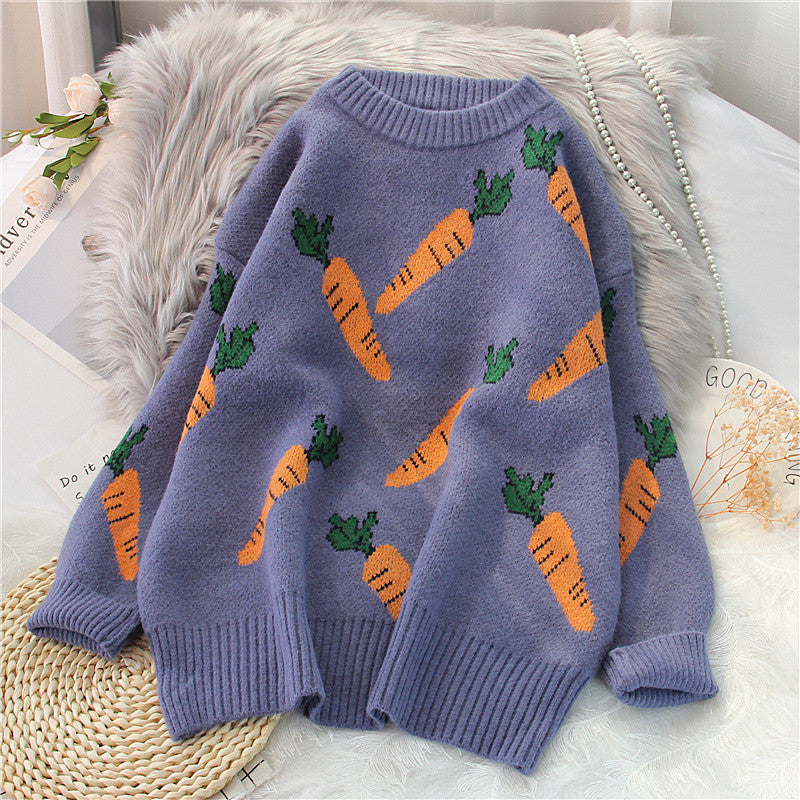 Sweater Female Autumn Winter Outfit Wear Korean Version