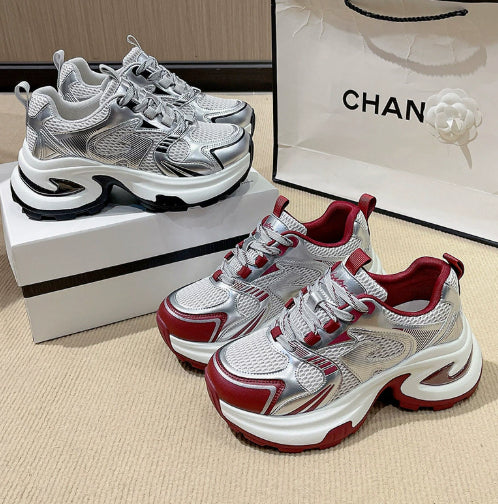 Platform Breathable Sneakers Designed Specifically For Petite Frames