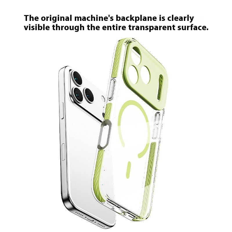 Three-in-one Drop-resistant Transparent Protective Case