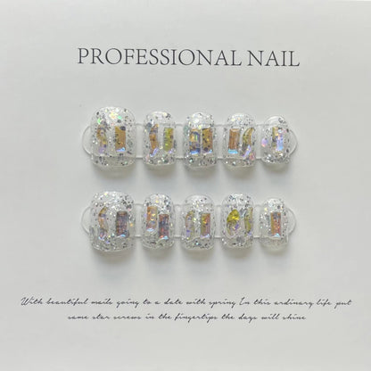 Hand-worn Armor Nail Sticker Nail Patch Warm Genie Series Ornament