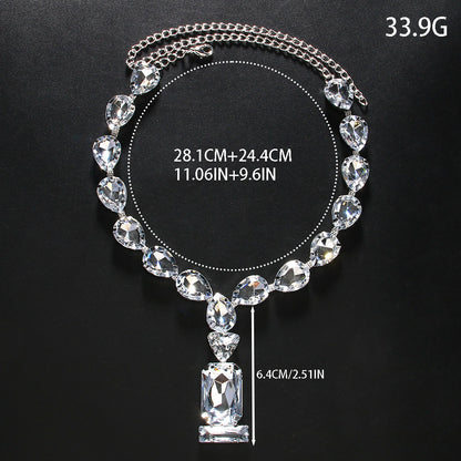 Water Drop Necklace Exaggerated Personalized Necklace Queen Accessories