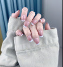 Nail Beauty New Hand-painted Fake Nail Tip Tulip Patch