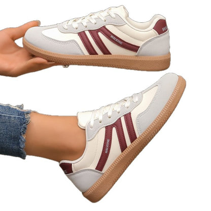 European And American-style Retro Color-Block Sneakers