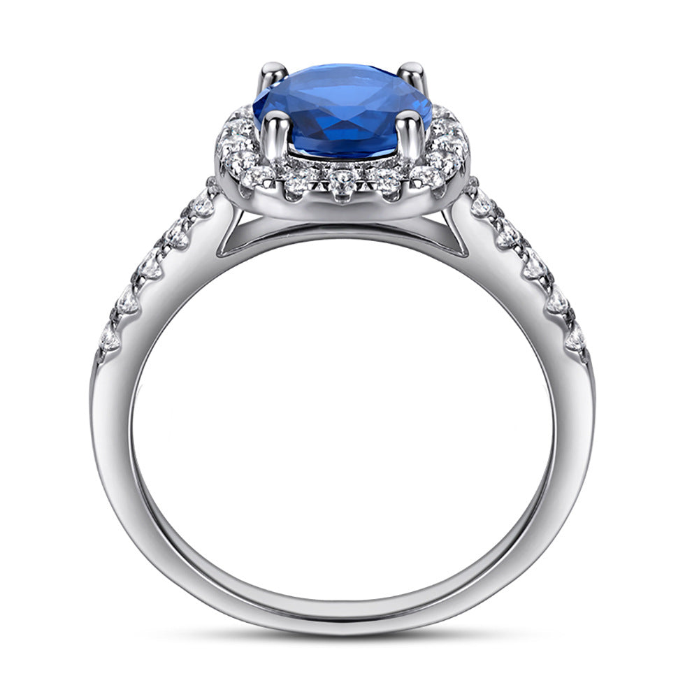 925 Sterling Silver Ring Zircon