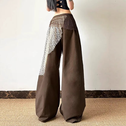 Street-style Pleated, Figure-flattering, Versatile Wide-leg Pants