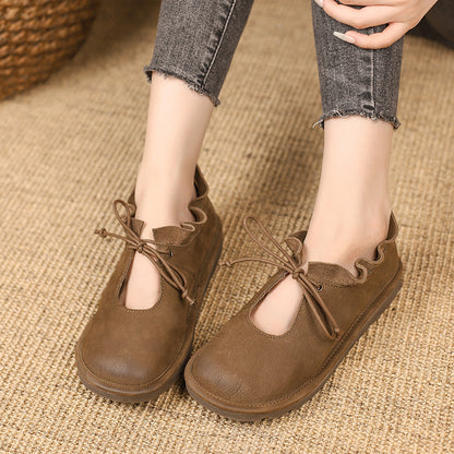 Retro Round Head Leisure Women&