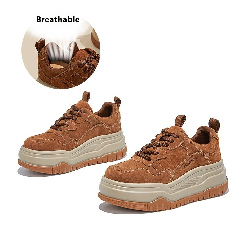 Thick Bottom Height Increasing Sports Board Retro Shoes