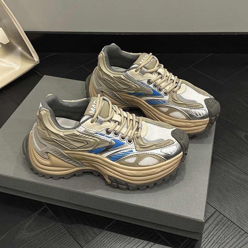 Womens Thick-soled Height-increasing Non-slip Athletic Shoes