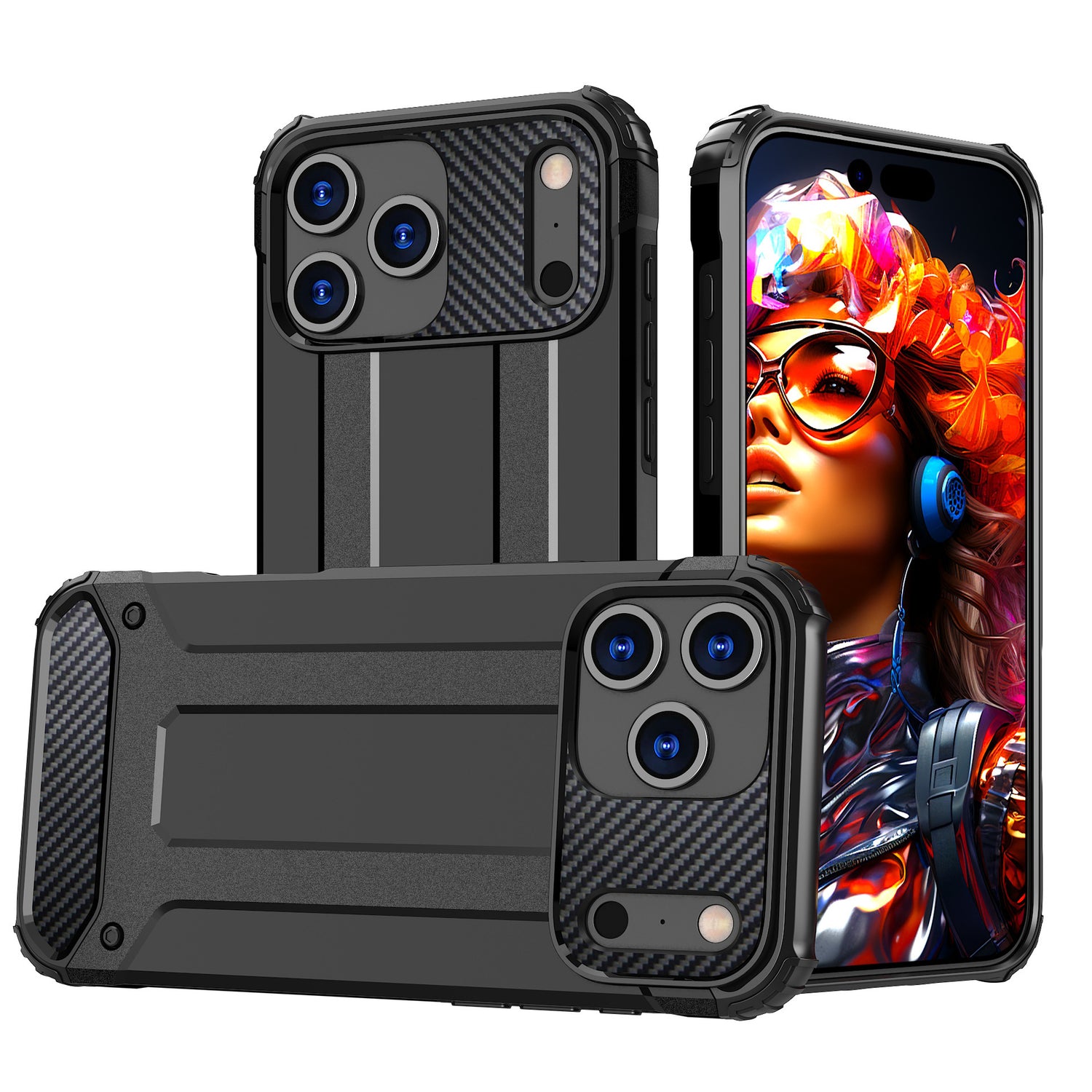 Phone Case Extraordinary Steel Armor Drop-resistant Drop-resistant Protective Cover