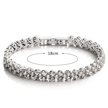Roman Zircon Bracelet Temperament Personality Bracelet Female Fashion Simple Bracelet