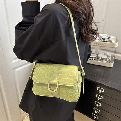 Advanced Texture Underarm Retro Style Fashionable Vachette Clasp Women&