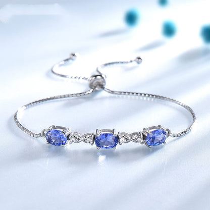 Ladies Adjustable 925 Sterling Silver Bangle Bracelet