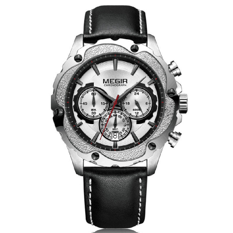 Watch Multifunctional Sports Chronograph Calendar Men&