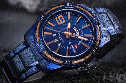 Waterproof quartz watch men&