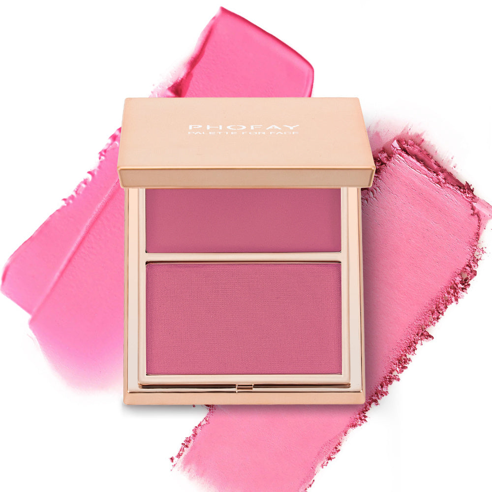 PHOFAY Double-Take Cream &amp; Powder Blush Duo