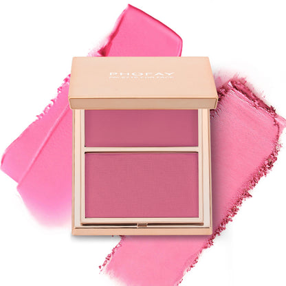 PHOFAY Double-Take Cream &amp; Powder Blush Duo