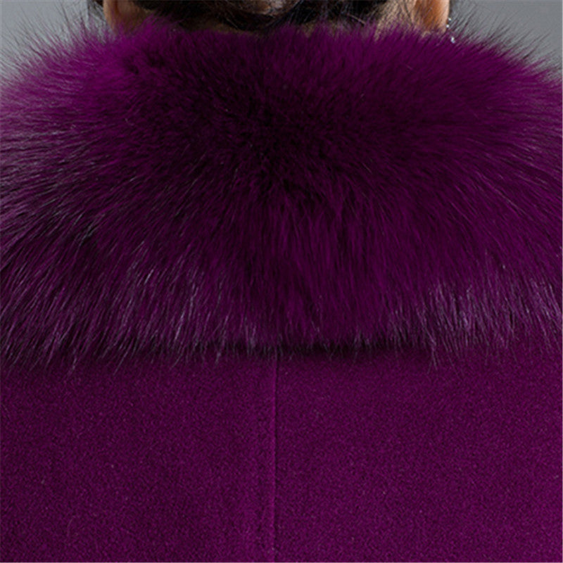 Autumn and winter new mother wear woolen coat
