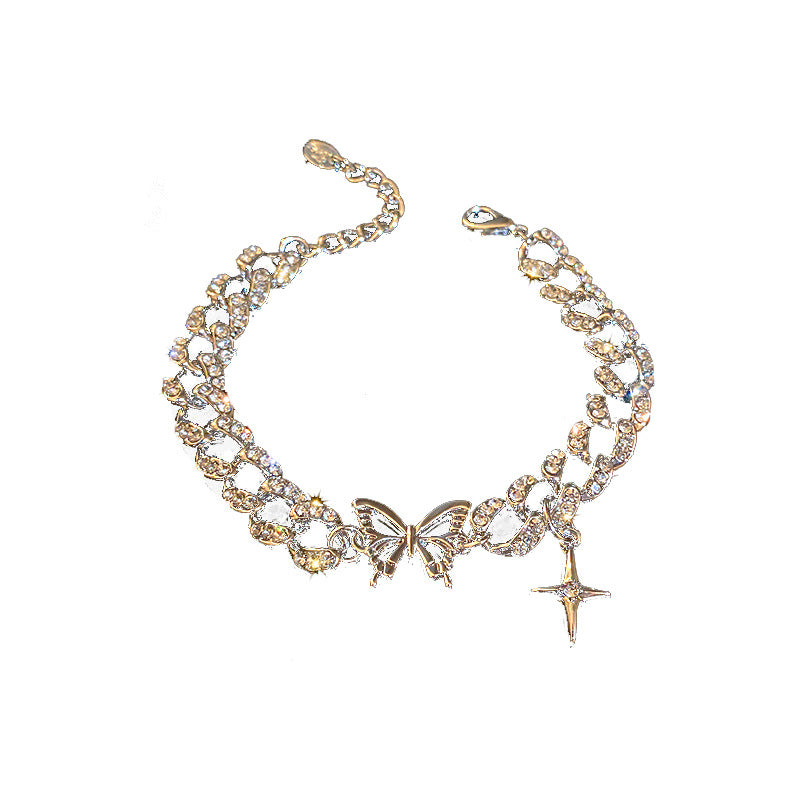 Butterfly Cross Bracelet Bracelet Net Red Temperament Design Bracelet