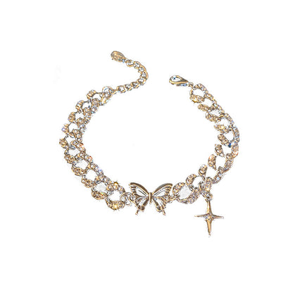 Butterfly Cross Bracelet Bracelet Net Red Temperament Design Bracelet