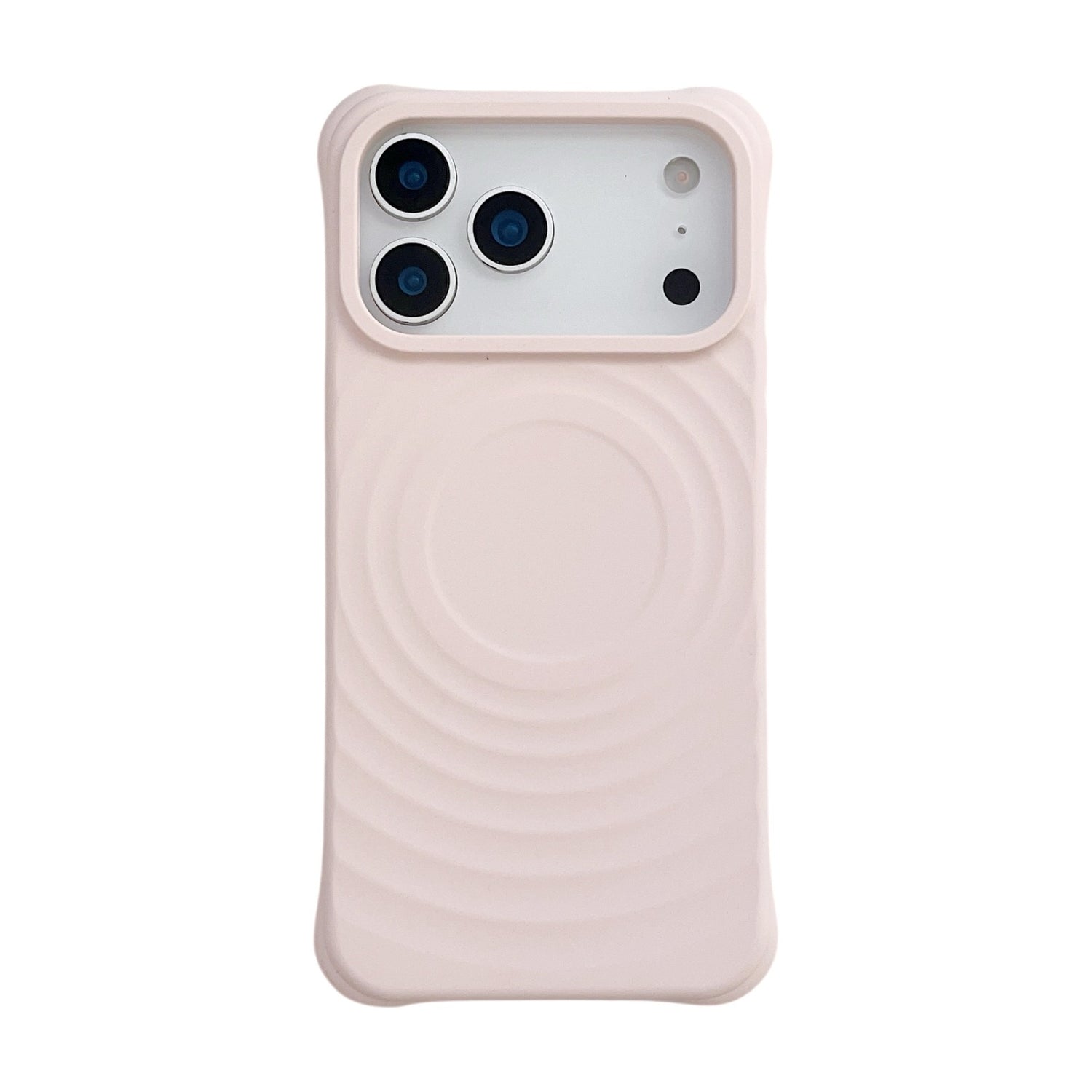 Wave Ripple Pattern Magnetic Suction Phone Case Liquid Silicone Simple