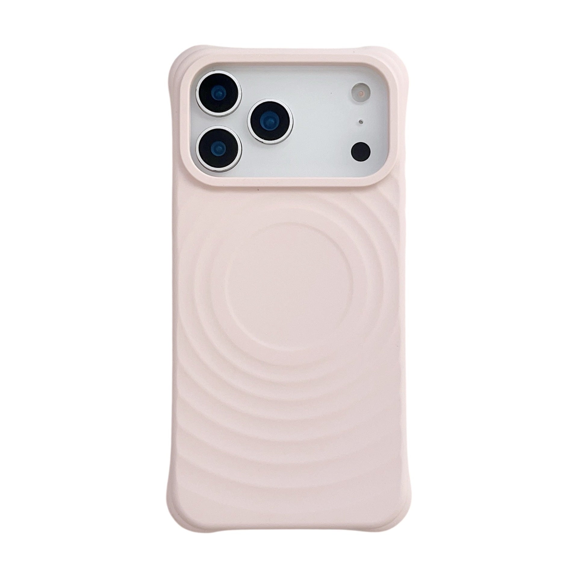 Wave Ripple Pattern Magnetic Suction Phone Case Liquid Silicone Simple