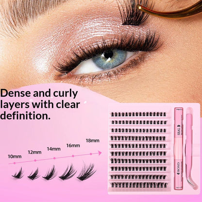 Segmented Single-Cluster DIY Eyelash Kit