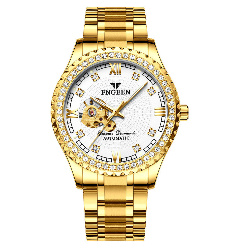 Mechanical Watch Automatic Waterproof Diamond Men&