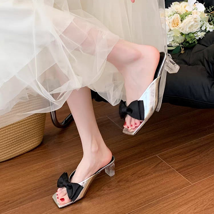 Butterfly Bow One-piece Slippers For Women&