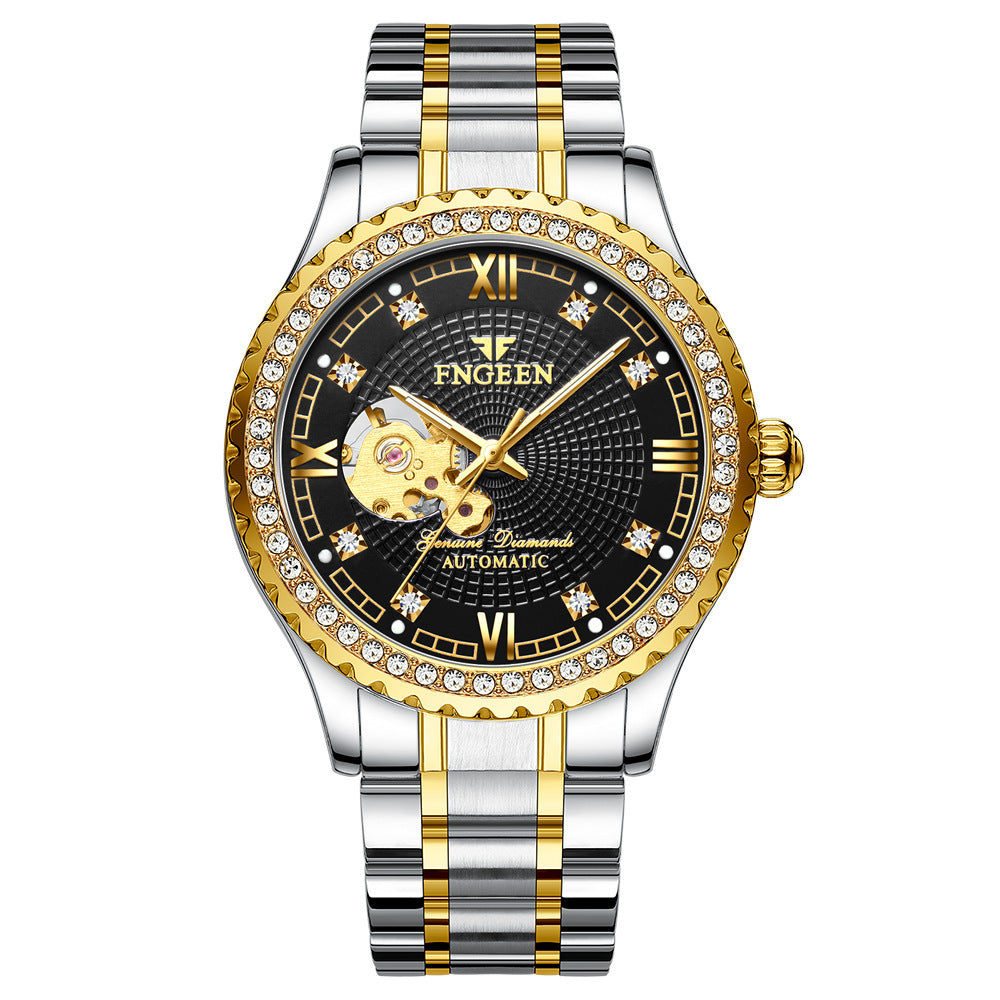 Mechanical Watch Automatic Waterproof Diamond Men&