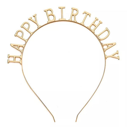 HappyBirtHday Flash Diamond Letter Headband Adult Funny Party Party Hair Accessories Women