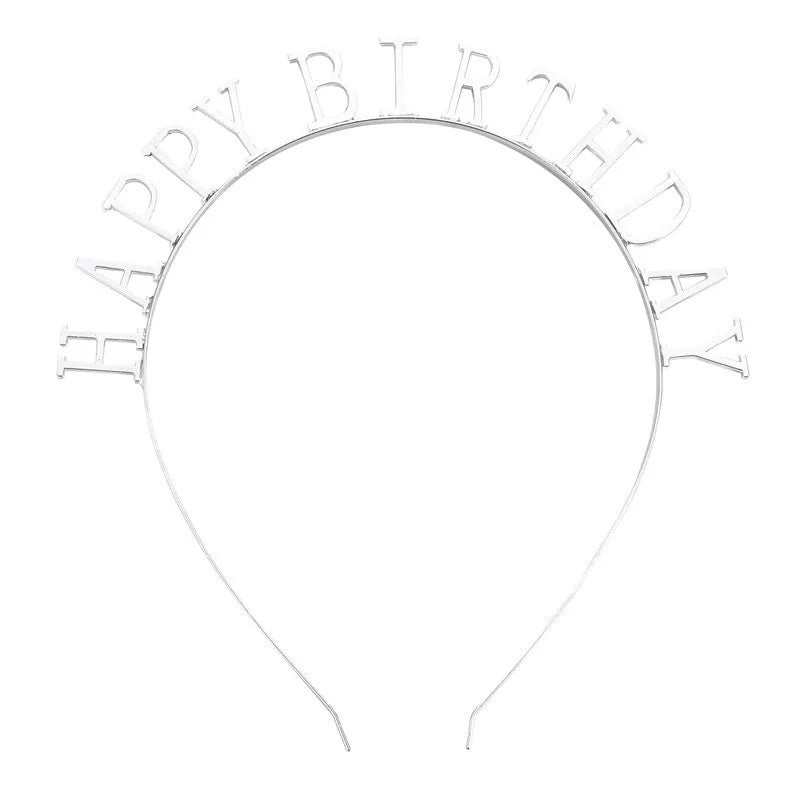 HappyBirtHday Flash Diamond Letter Headband Adult Funny Party Party Hair Accessories Women