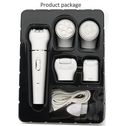 Multifunctional Combined Electric Epilator Facial Cleansing Brush