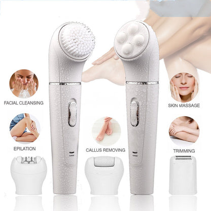 Multifunctional Combined Electric Epilator Facial Cleansing Brush