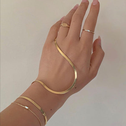 Flat Snake Chain Bangle Ladies Bangle