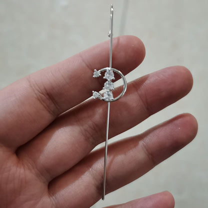 Temperament Cold Wind Piercing Ear Acupuncture Ring