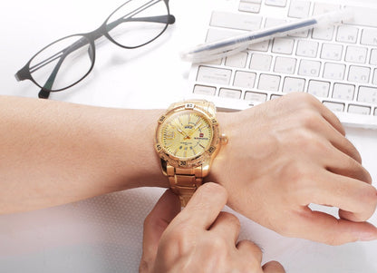 Waterproof quartz watch men&