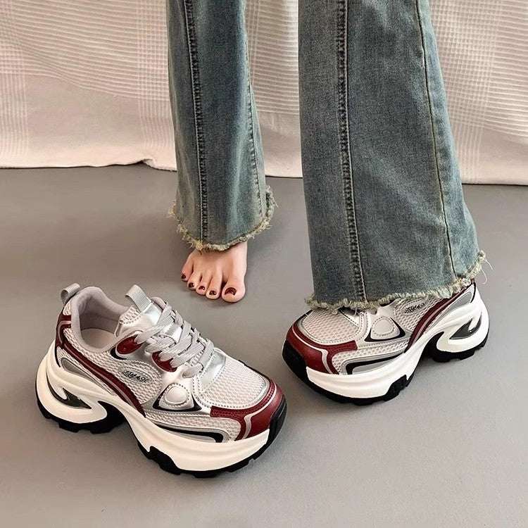Mesh Breathable Clunky Sneakers Women&