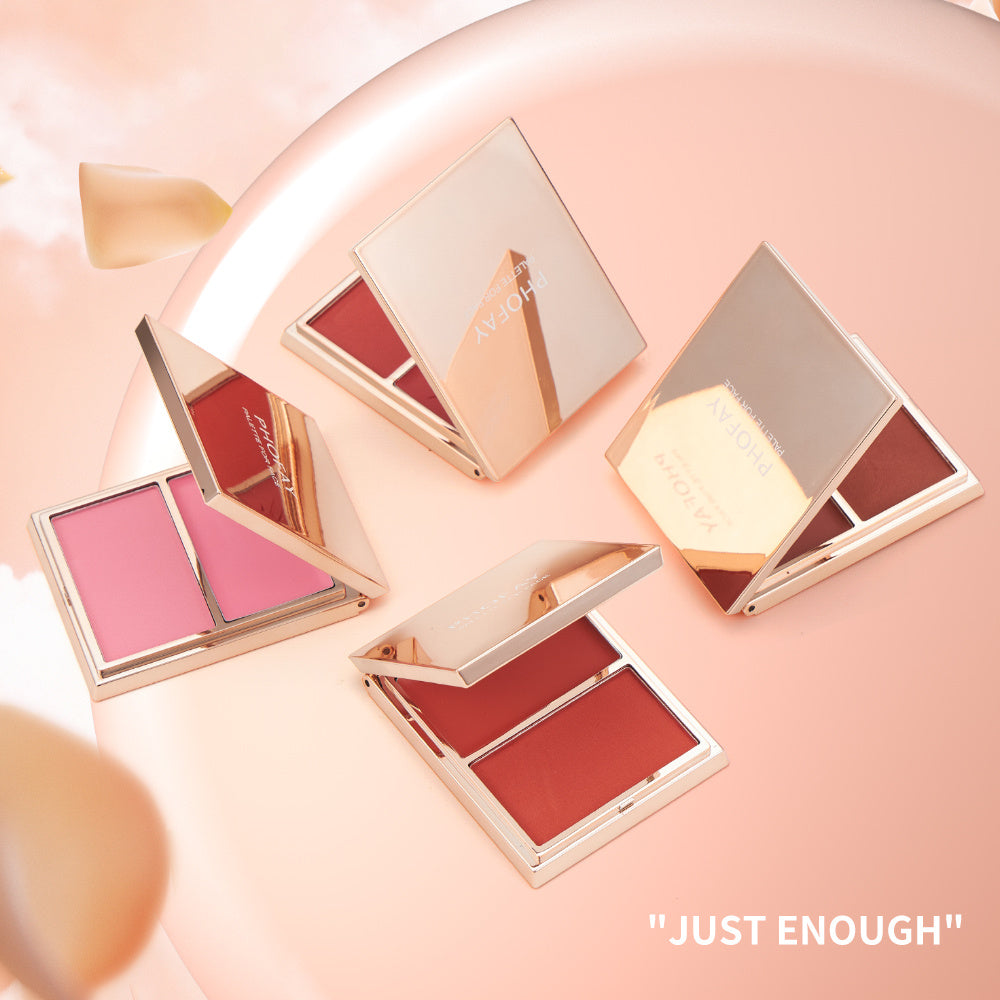 PHOFAY Double-Take Cream &amp; Powder Blush Duo
