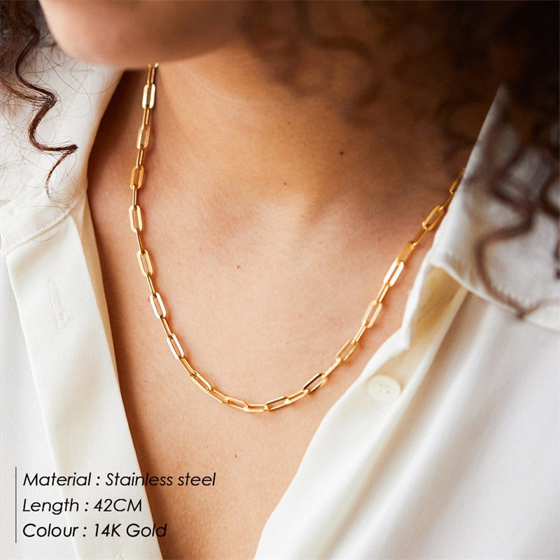 Simple Layered Necklace Double Layered Necklace