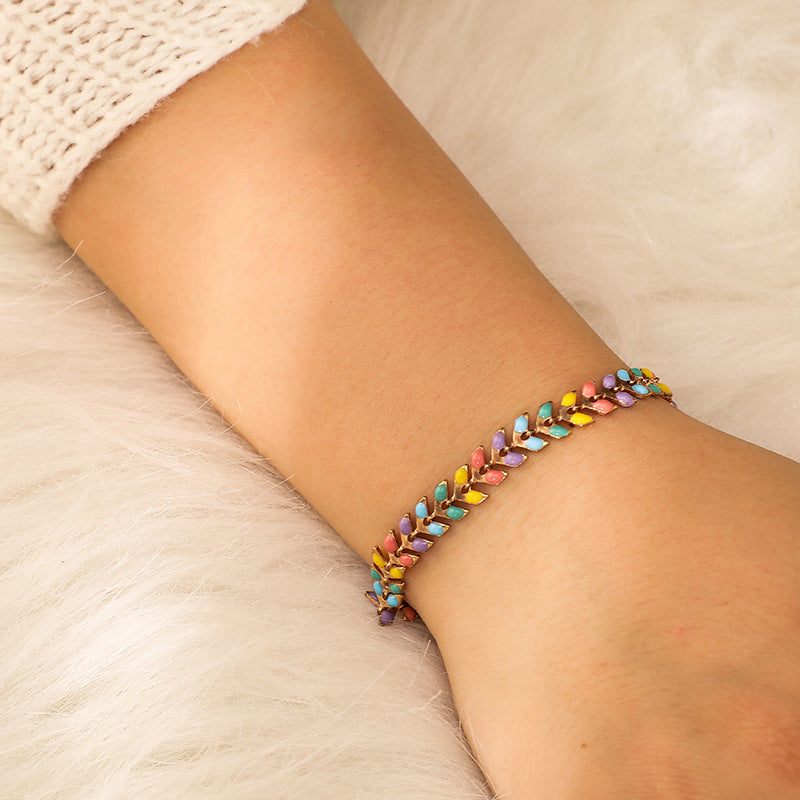 Color leaf women&