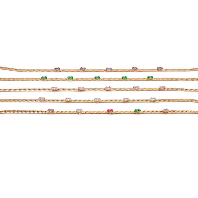 Brass Snake Bones Chain Necklace Neckband Necklace