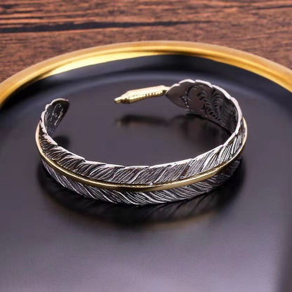 Vintage Takahashi Goro Karaage Feather Bangle Men&