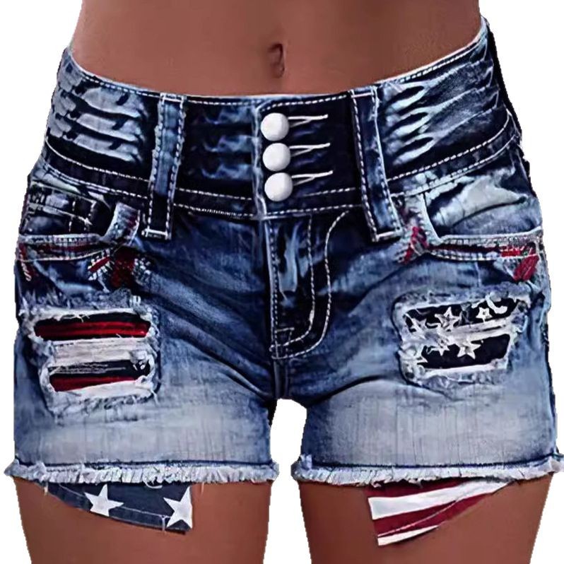 Slimming Fashionable Straight-Leg Casual Denim Jeans