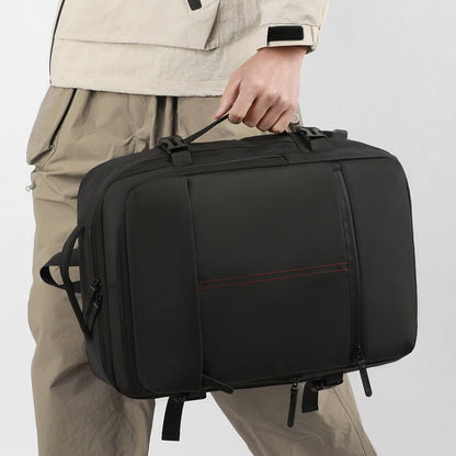 Multi-functional Boarding Solid Color Backpack Men&