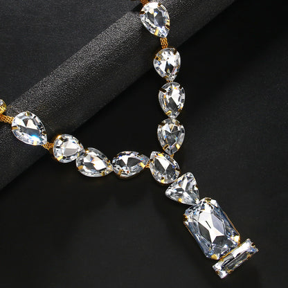 Water Drop Necklace Exaggerated Personalized Necklace Queen Accessories