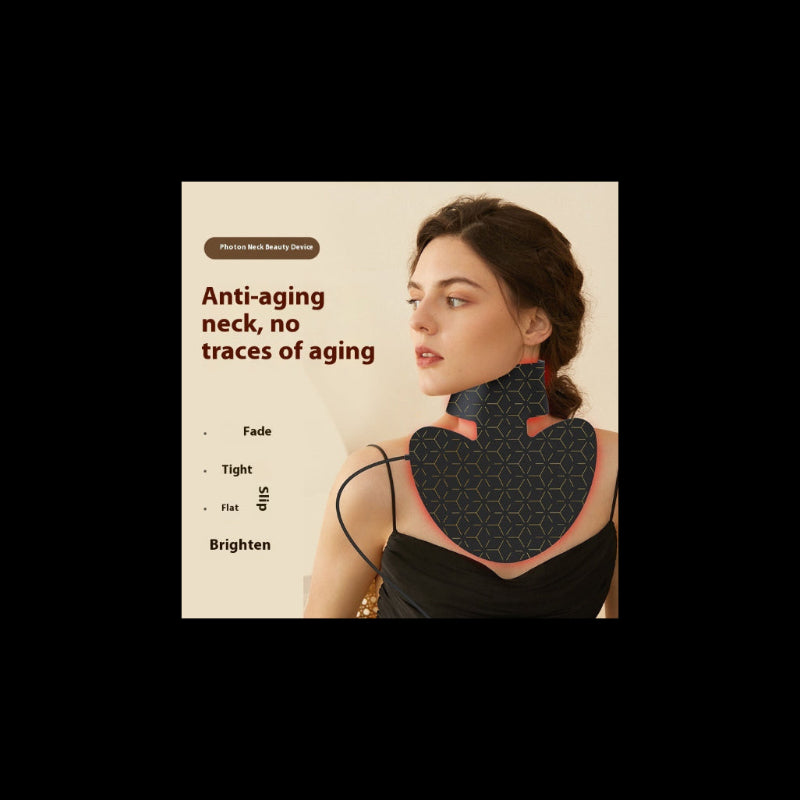 Neck Silicone Mask Led Red Blue Light Beauty Skin Rejuvenation